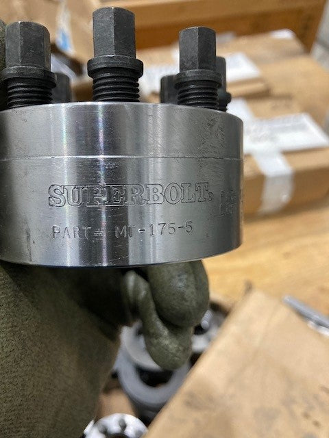 Superbolt, MT-175-5, w/ washers, 1-3/4" stud diameter, 5 TPI, UNC coarse, new (12 available)