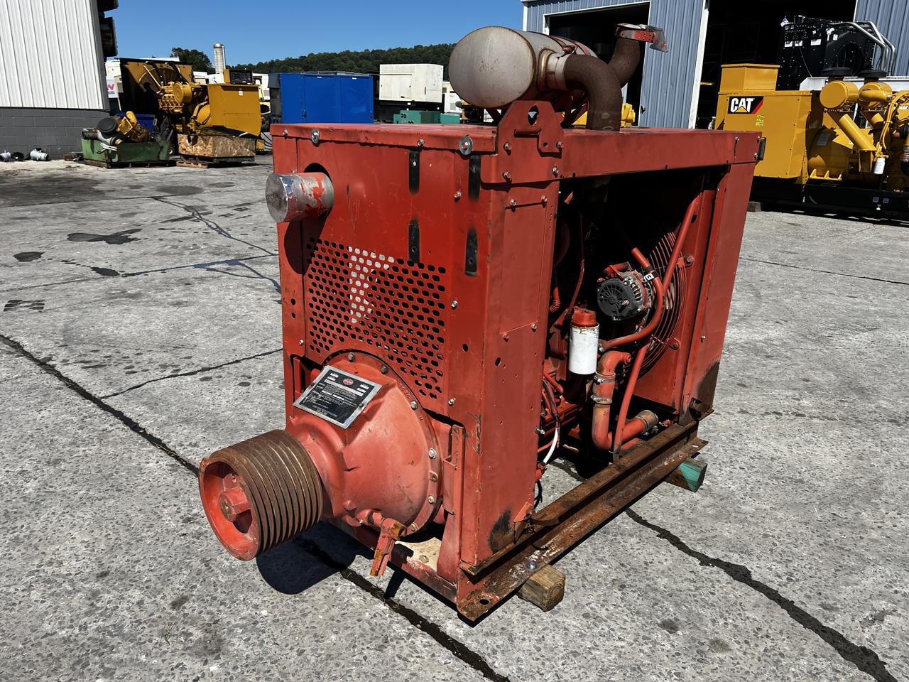 250 HP Cummins #SP114P1, Diesel Engine Power Unit, enclosure, PTO drive, 14" flywheel, 1,898 hours, 2010