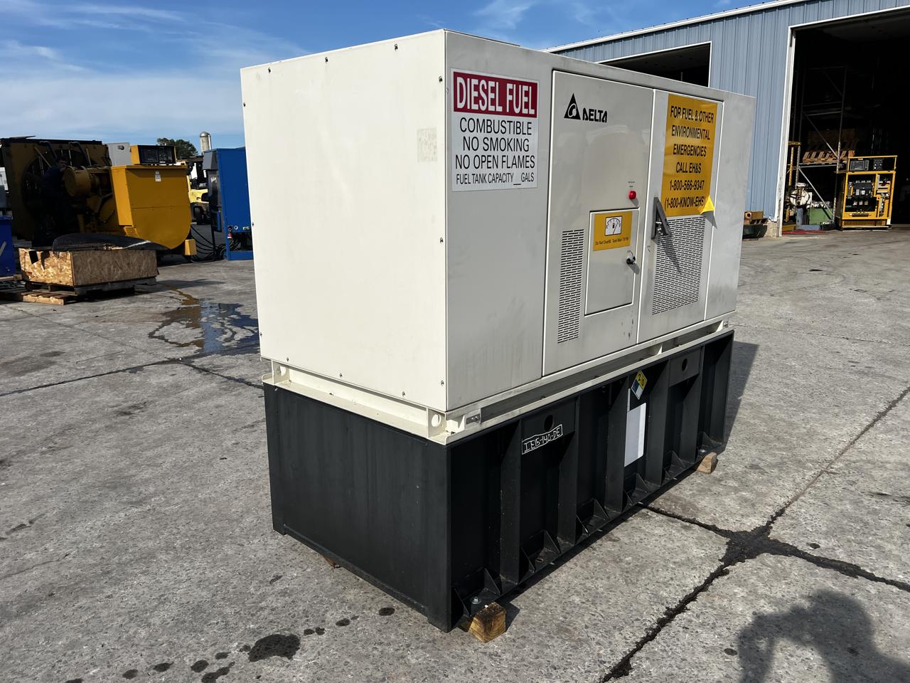 15 KW Delta #ESOG288-CCA02, DC Diesel Generator Set, Perkins 404D-22 engine, 240 Volts, 1800 RPM, sound