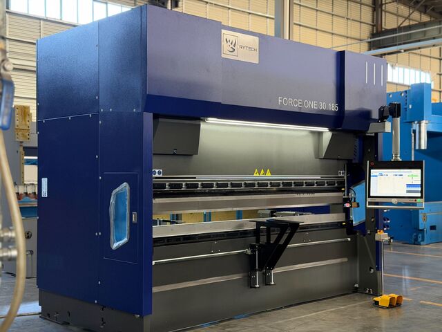 198 Ton, Rytech #Force-One-180-3000, CNC Hydraulic Press Brake, 15 KW, 10.2' overall, 118.11" working length