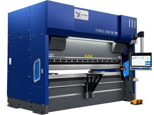198 Ton, Rytech #Force-One-180-3000, CNC Hydraulic Press Brake, 10' overall, 118.11" working length, 9.84"