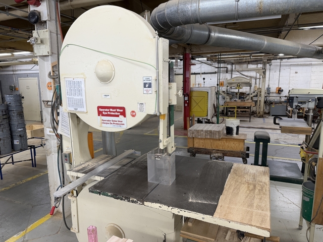 36" Tannewitz #G3, Vertical Band Saw, 35" throat, 11" under guide, 37" x 36" table, 5 HP, 220/440 V., 3 Ph.