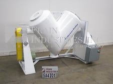 Image for 55 cu.ft. Patterson, twin shell V-shaped blender, 225 gallons, with liquid/solids bar, 12" diameter discharge