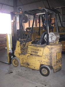 Image for 3500 lb. Hyster #S30XL, LP, 130" lift height, 42" forks, solid tires, side shifter, Monotrol trans