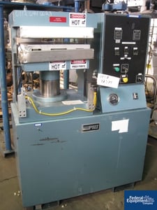 Image for 25 Ton, PHI #B257H-3-M1-X20, platen press, 18" x 18" electrically heated platens, up-acting, 10 KW, 208 V. heaters, #38579