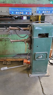 Image for 15 KVA Acme #1-16-15, spot welder (rocker arm type), 16" arm length, water cooled, hoses, foot pedal, power cord, #A6474