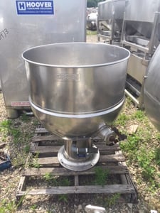 Image for 80 gallon Groen #PT80, Stainless Steel kettle, 25 psi, hemispherical bottom
