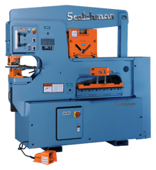 Image for 6" x 6" x 1/2" Scotchman #9012-24M, hydraulic ironworker, 90 ton, punch, bar shear