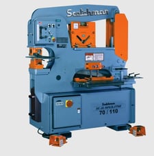 Image for 6" x 6" x 1/2" Scotchman #DO 70/110-24M, Ironworker, 70 Ton, 9 throat, dual operator, New