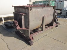 Image for 55 cu.ft. Toronto Coppersmithing Co. Ltd., Ribbon Blender, 304 Stainless Steel contact parts, 20 HP, 40" wide trough x 72" long trough, 48" deep