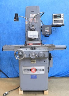 Image for 6" x 18" Parker #2Z, hand-feed surface grinder, Mitutoyo 2-Axis digital read out, power elevation, suburban PMC, 1977