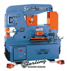 Image for 6" x 6" x 1/2" Scotchman #DO-120/200-24M, dual operation hydraulic ironworker, 120 ton, 12" throat, USA, new, #SMDO12020024M