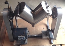Image for 16 qt. Patterson, twin shell, liquid-solids blender, Stainless Steel, unit has drive and provision for intensifier