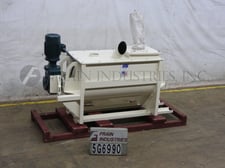 Image for 20 cu.ft. Hayes & Stolz #HR15-0502, double ribbon mixer with carbon steel contact parts, 5 HP