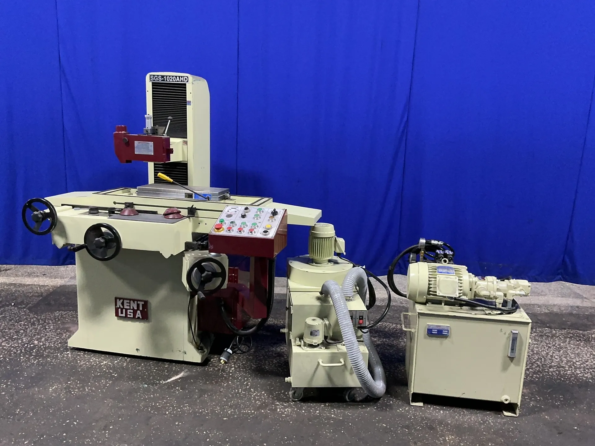 8" x 20" Kent #SGS-1020AHD, Surface Grinder, Kanetsu magnetic chuck, 2 HP, 945/1135 RPM, 208/460 V., 2018