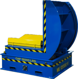 12000 lb. Model MU12000V, 60" OD PACMAN coil upender, built in USA, brand new