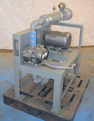 Tuthill #3003-21L2, vacuum/pump system, 7-1/2 HP Baldor motor, serial #97846 0311, very low use