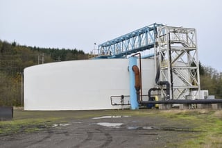 WesTech, 115' (35 Meter) column supported thickner/clarifier, 35mm paste application