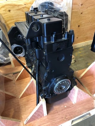 76 HP, 105 HP, 125 HP, 130 HP, 140 HP Cummins #4B, long block engine (A-Pump 25 Housing Configuration)