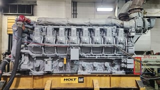 4735 HP @ 1000 RPM, Caterpillar #G3616, Natural gas compression engine, 9.2:1 ADEM3 Dyno tested, new