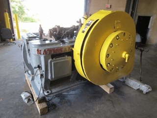 1-1/2" National upsetter, 75 SPM, 9-1/4" stroke of machine, 2-11/16" grip opening, 10' 2" x 5'11" floor space