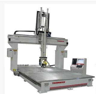 Thermwood #C70, 5-Axis gantry CNC router, 5' x 10' table, 21000 RPM, 1994