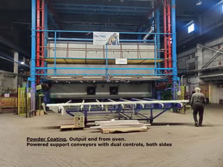 Powder coating, Sef Italia up to 8 meter or 26' part length, small fraction of replacement cost