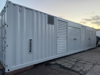 1750 KW Cummins #QSK60, diesel, 2400/4160 Volts, 481/277 amps, 40' container, low hours