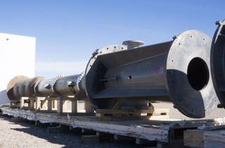 20693 GPM @ 406' TDH, Flowserve #VCT-42-KXH, Turbine Pump Lineshaft, Vert., 3-stage, 710 RPM