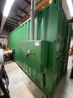 96" width x 102" H x 20" L Walk in oven, 480 V., 3-phase, 120 amp., 2 zone