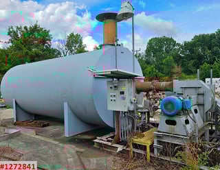 Thermoflux, Heliflux, Thermal fluid heater, 12 MBTH, 150#, 700&deg;F, gas fired, 750 gpm, 50 HP pump, unused