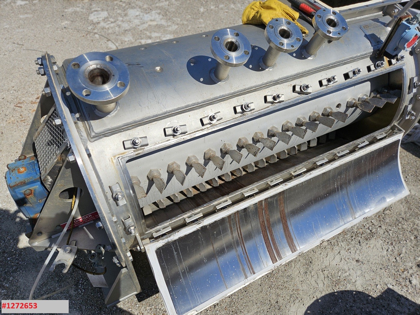 Hosokawa-Bepex #TJS-30-60, Turbulizer hi intensity continuous mixer, 316 Stainless Steel, jacketed, 30" D x