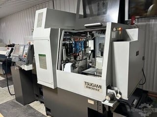 Tsugami #BW329Z, Swiss type automatic screw machine, dual spindle