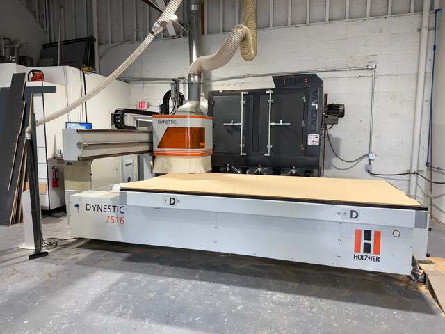 Holz-Her #Dynestic-7516, CNC Flat Table Router, 5' x10' table
