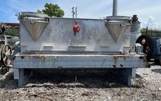 385 cu.ft. Aerco, Ribbon Blender, Stainless Steel, Double Ribbon, 72" width x 144" L Trough, 8" Center Bottom