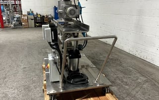 15 gallon Lee #15D12T, Tri-Shaft Turbo Emulsifier Reactor, Stainless Steel, 18" diameter x 13" straight side