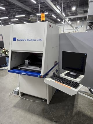 Trumpf #TruMark-Station-5000, Rotary Laser Marker, Rotary Axis, Auto Door, 115/230 V, 2 kW, 2008