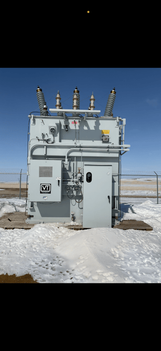 12 MVA 115000 Primary, 24940Y/14400 x 12470Y/7200 Secondary, virginia sub station transformer