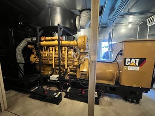 1500 KW Caterpillar #1500SC2, diesel generator set, 200 hours, 3512C engine, 5000 gal. tank, (2 available)