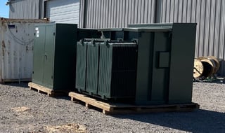 2600 KVA 24940Y/14400 Primary, 415Y/240 Secondary, Pad Mount Step Down Transformers, (2 available)