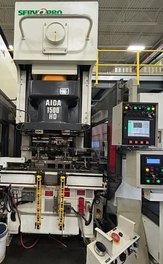 165 Ton, Aida #NC1-1500(HD), Servo Gap Frame, 2012