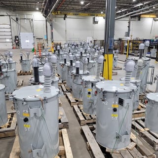 25/167 KVA Pole-mount transformers, refurbished