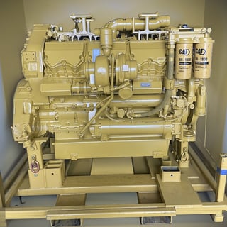 1200 HP Caterpillar #C32, 1800 RPM, V-12, 4-Stroke-Cycle Diesel, PN: 617-5400 11R-2281
