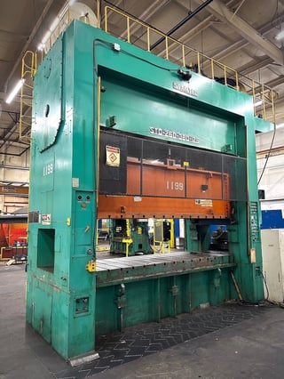 286 Ton, Stamtec #STD-260-380-125, Press, 7.9" stroke, 35.4" Shut Height, 159.6" x 49.2" tbl, 25 SPM, 141.7"