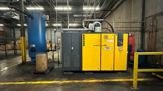 629 cfm, 145 psi, Kaeser #SFC110T, Air Compressor, 150 HP, 460 V., R134a, 2012