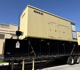 800 KW Kohler #KD800, 3 Phase, 277/480 Volts Diesel Generator with 5520 Gallon Base Tank