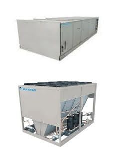 40 Ton, Daikin, complete split system condenser + air handlet (AHU), new, unused (10 available)