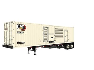 1000 KW Caterpillar #XQ1140, Mobile Diesel Generator Set, CAT C18 Engine, 120-600 Volt, 15 hours, 2025
