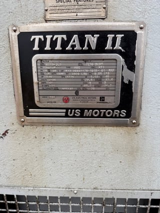 500 HP 1800 RPM U.S. Motors, Frame 5012P, Vertical Hollow Shaft, 4160 Volts