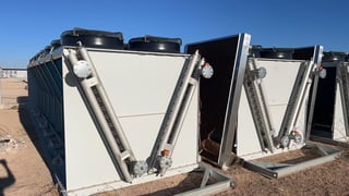 No. NVDD916EC5SV Dry Cooler, 16 EC Fans, 392,000 m3/hr Air Flow, 1026 KW